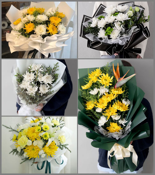 贵州六盘水盘县两河街道海铺村白事花束代送